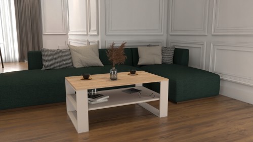 Stolik kawowy Malika kaszmir dąb sonoma