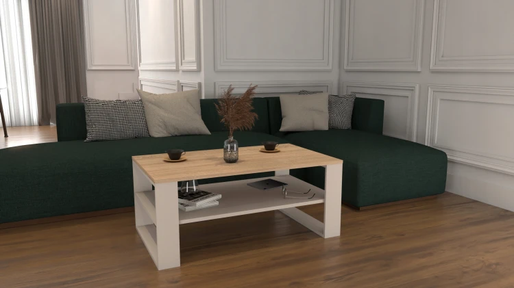 Stolik kawowy Malika kaszmir dąb sonoma