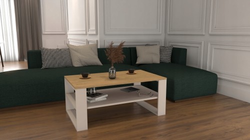 Stolik kawowy Malika kaszmir dąb kamienny