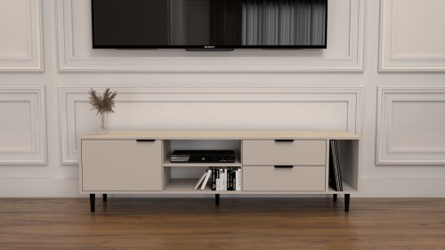 Szafka RTV Nordic Kaszmir 175 cm w stylu skandynawskim