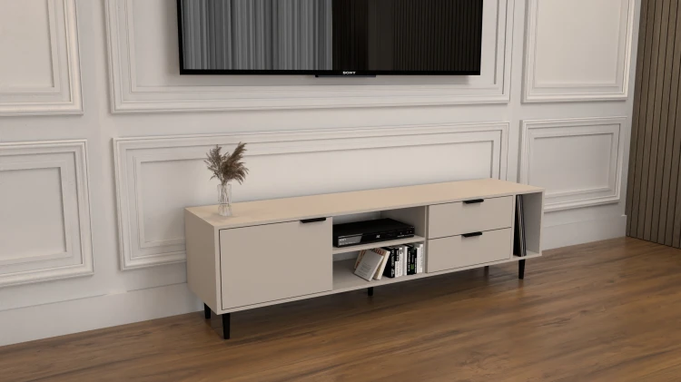 Szafka RTV Nordic Kaszmir 175 cm w stylu skandynawskim