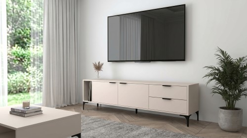 Szafka RTV Vorello kaszmir 175cm beżowa loft