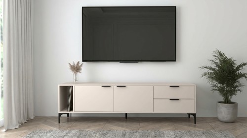 Szafka RTV Vorello kaszmir 175cm beżowa loft