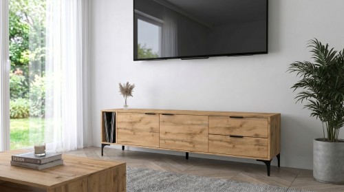 Szafka RTV Vorello dąb wotan 175cm loft