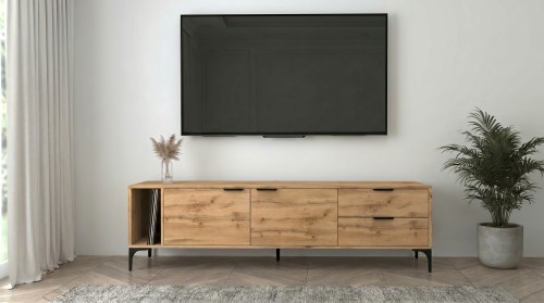 Szafka RTV Vorello dąb wotan 175cm loft
