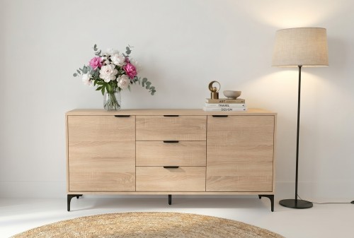 Komoda VORELLO loft dąb sonoma