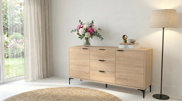 Komoda VORELLO loft dąb sonoma