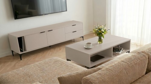 Stolik kawowy VORELLO loft kaszmir