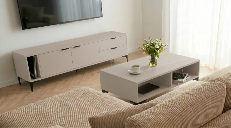 Stolik kawowy VORELLO loft kaszmir